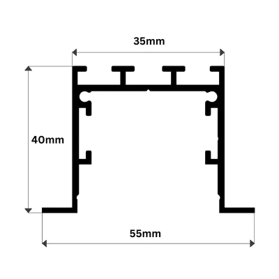پنل توکار خطی SMD مدل دانوب DANUB