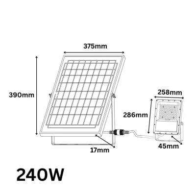 پروژکتور سولار SMD مدل فانوس FANOS