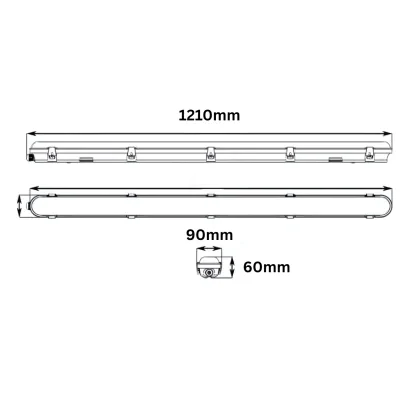پنل روکار خطی SMD مدل راناک RANAK